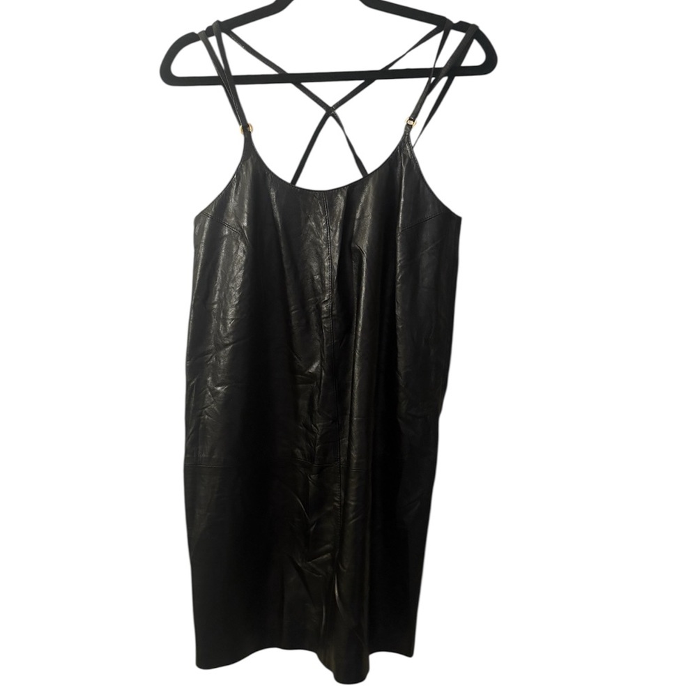 Gianfranco Ferre Vintage Leather Dress, 42